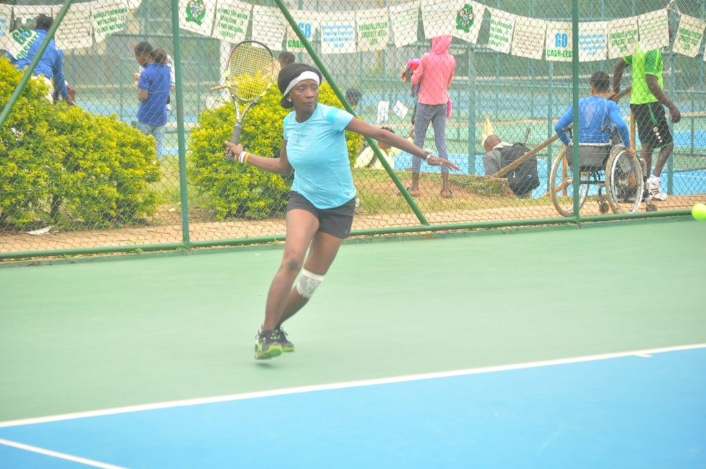 Legendary Omotayo In Action As Rainoil Tennis Open Qualifying Series Hots Up In Lagos