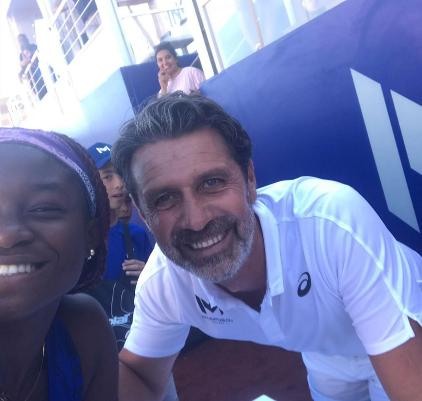 Patrick Mouratoglou et Marylove Edwards