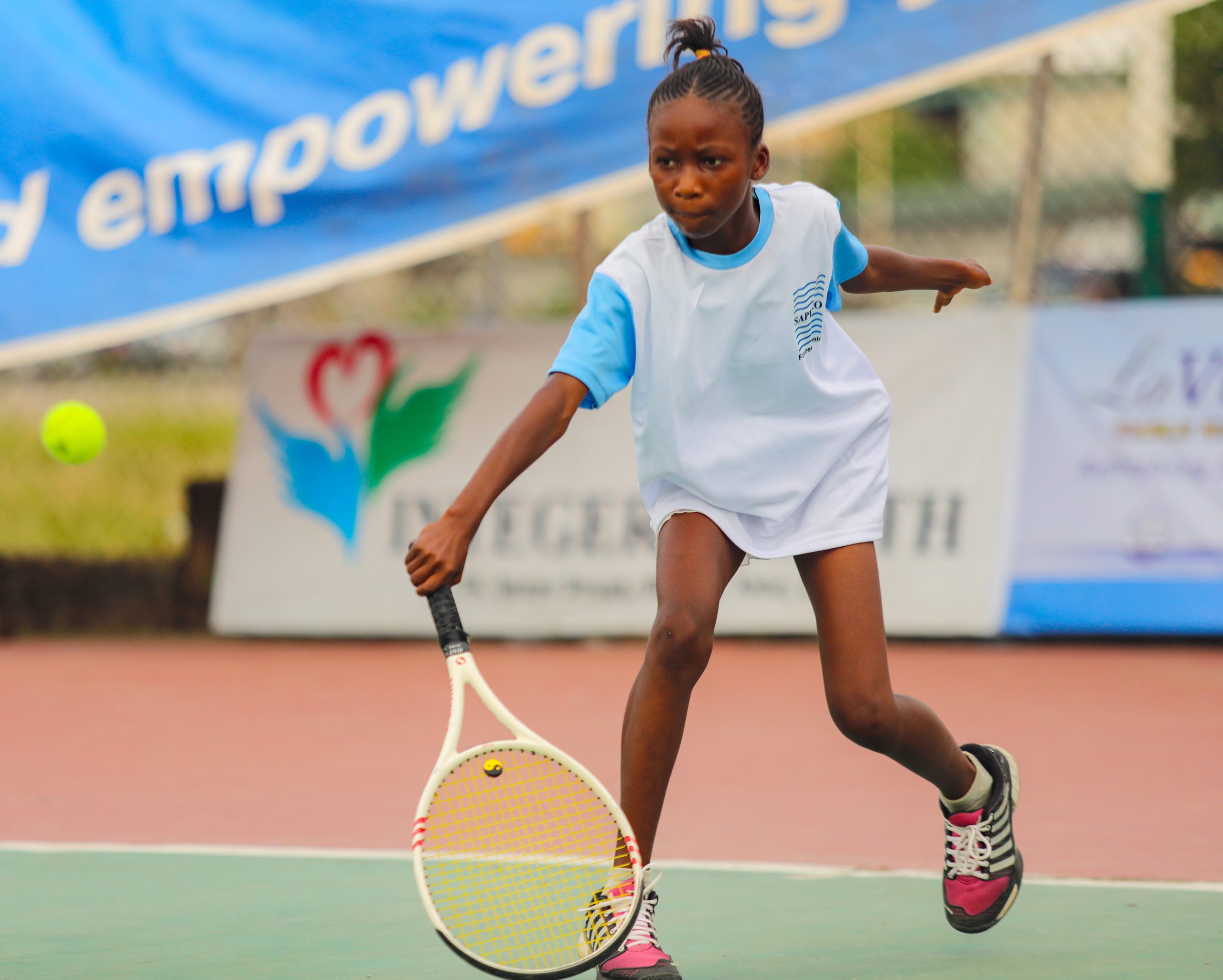 SAPETRO Futures Tennis: 9-year-old Opuene Turns Heads In Lagos